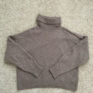 Brown Turtleneck Sweater